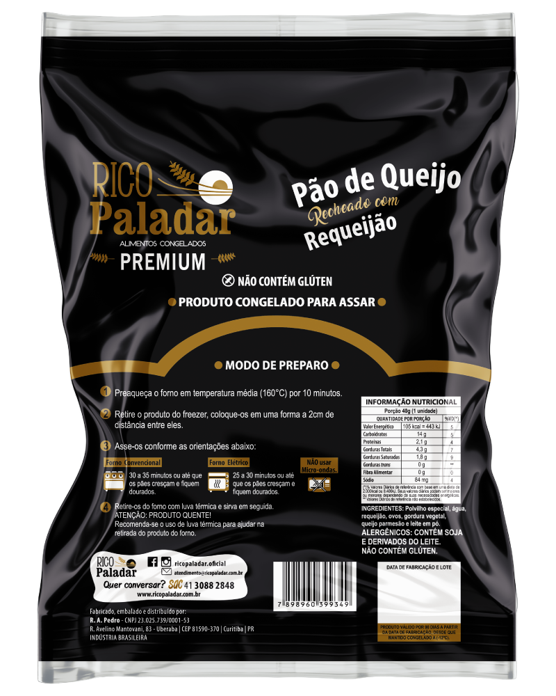 Pão de Queijo com Requeijão 