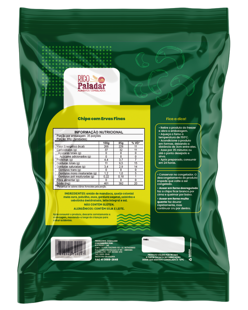 Chipa Ervas Finas