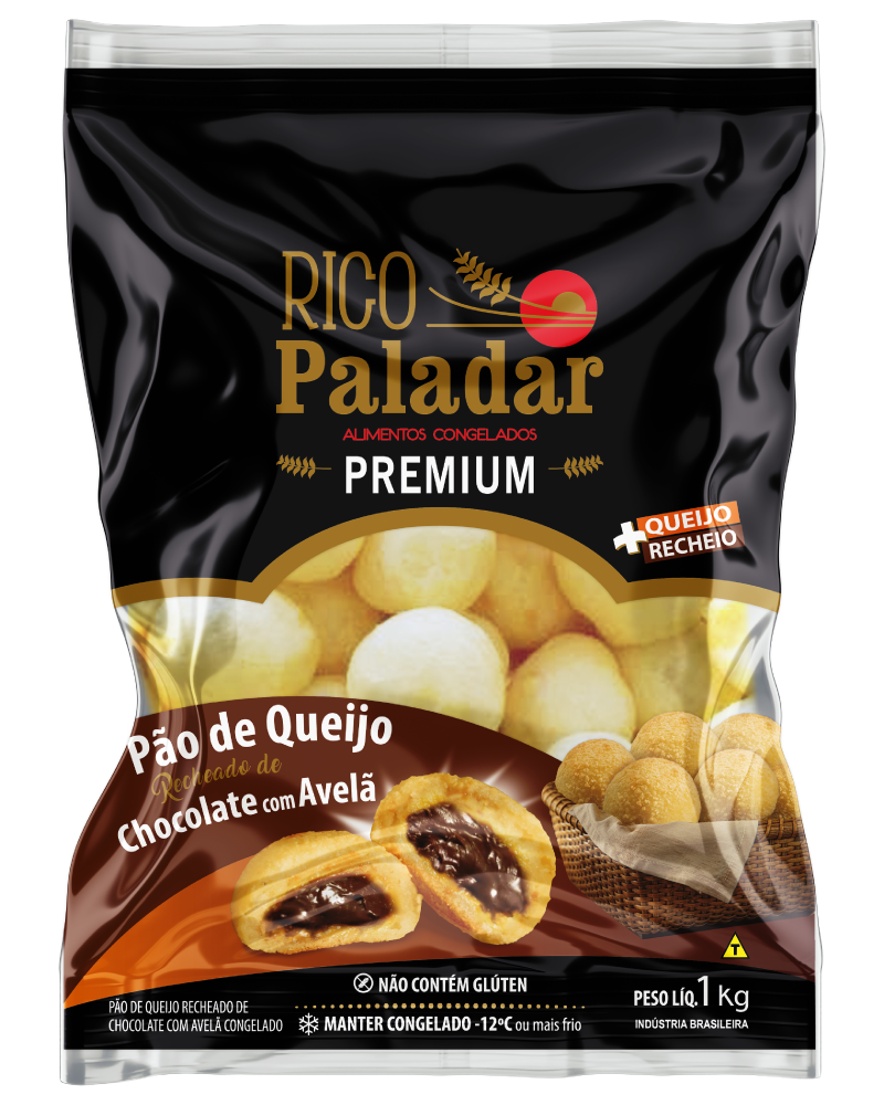 Pão de Queijo de Chocolate com Avelã 